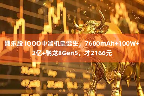 翻乐股 iQOO中端机皇诞生，7600mAh+100W+2亿+骁龙8Gen5，才2166元
