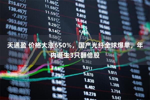 天通盈 价格大涨650%，国产光纤全球爆单，年内诞生3只翻倍股